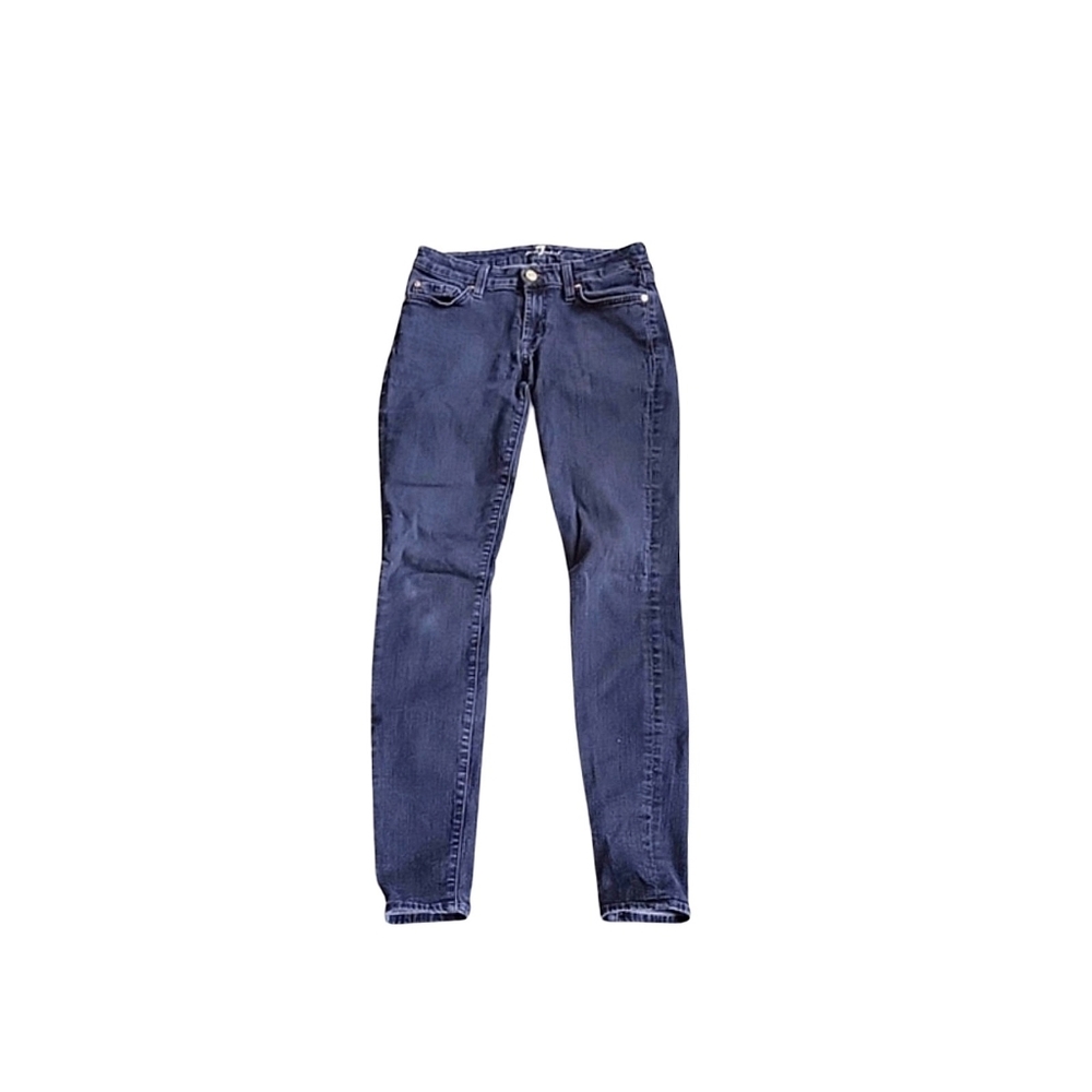 7 For All Mankind The Skinny Low Rise Jeans Women's Ankle Length Size 28